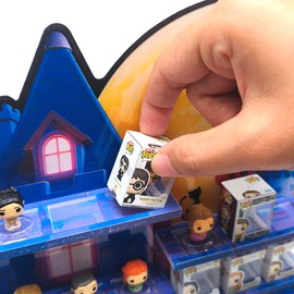 AUFGELD Display Shelf Compatible with Funko Bitty, Organizing Racks for Bitty Pops, Bitty Stand, Wallmountable Bitty Floating Shelf, Spooky Castle for Harry The Wizards