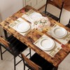 IRONCK Dining Table Set for 4, Wood Kitchen Table with