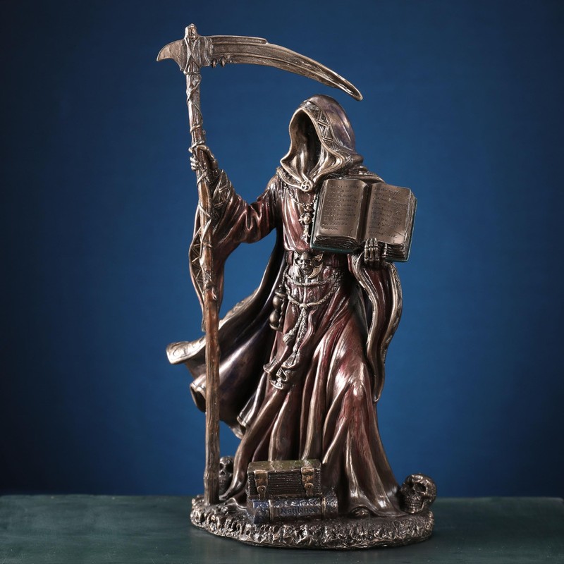Veronese Design 9 1/4 Inches Calamity Reaper Holding Scythe and