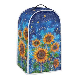 PJHEQOXE - Funda acolchada para licuadora de cocina con diseño de girasoles, funda para licuadora de cocina, funda para exprimidor, funda para electrodomésticos, color azul