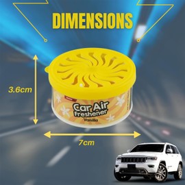 4Pcs Car Smelling Refresh Air Fresheners- 7cm| Vanilla and Ocean Air Fresheners CarFragrance| Car Accessories Odor Eliminator Fresheners for 45 Days