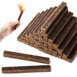 Adnee Fire Charcoal Starter - Camp Fire Starter Sticks for Fireplace, Wood Stove, Grill, Charcoal Chimney, BBQ Accessories (50)