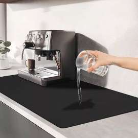 MooonGem Dish Drying Mats for Kitchen Counter Coffee Mat Under 12" x 14.5", Multicolor