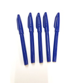 Pentel Blue Sign Pen, Set of 5