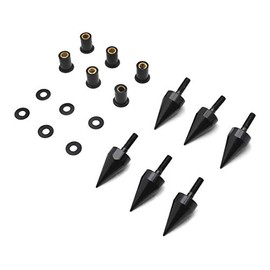 AfterMokit Spike Fairing Bolts Windshield Screws Windscreen Bolts for Honda CBR600RR 1000RR F3 F4i RR Kawasaki Ninja 250 300 500 ZX6R ZX10R Suzuki GSXR600 750 1000 Yamaha YZF R1 Black 6 Pack