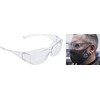BGS 3701 Safety Glasses Transparent for Construction Site, Laboratory, Workshop