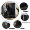 YNFUQANLN Black Bear Shower Curtain Wild Animal Forest Junge Rustic