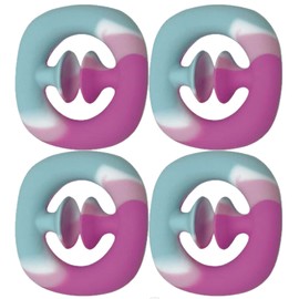 Fidget Snapper 4-Pack by Fenrici – Perfect for Kids & Adults, Sensory Stress Relief with Dual Auditory & Tactile Fun, Great for Occupational Therapy & Stocking Stuffers, Pink Pastel