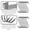 ZXNJA Pack of 20 Meat Hooks, S Hooks, Butcher Hooks,