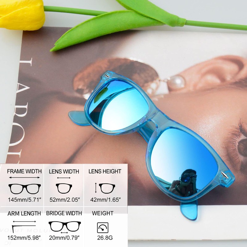 Joopin Classic Sunglasses Men's Polarised Retro Rectangular and UV400 Sunglasses