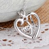 ShiQiao Spl Mom Christmas Gifts Necklace - Mother Heart Pendant