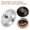 Ciieeo Stainless Steel Pot Lid Replacement Cover for Pots Pans