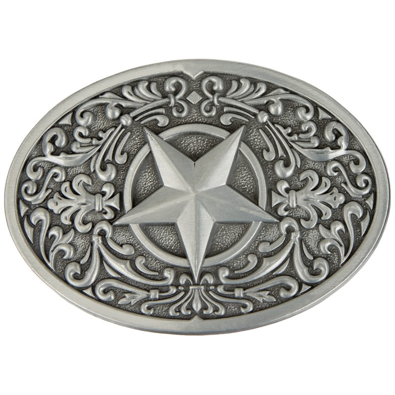 Belt Buckle Western Star Cowboy 3D Look Buckle for Belt