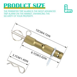 UPIQNG Trip Wire Alarm Early Warning Security System Perimeter Trip Alarm Camping Outdoor Alarm Signaling Device for Property Safety,Green