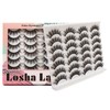 Losha Eyelashes Natural Look Faux Mink Lashes Pack Handmade Fluffy