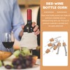 6Pcs Stainless Steel Wine Pourer Pour Spouts Set Cork Design