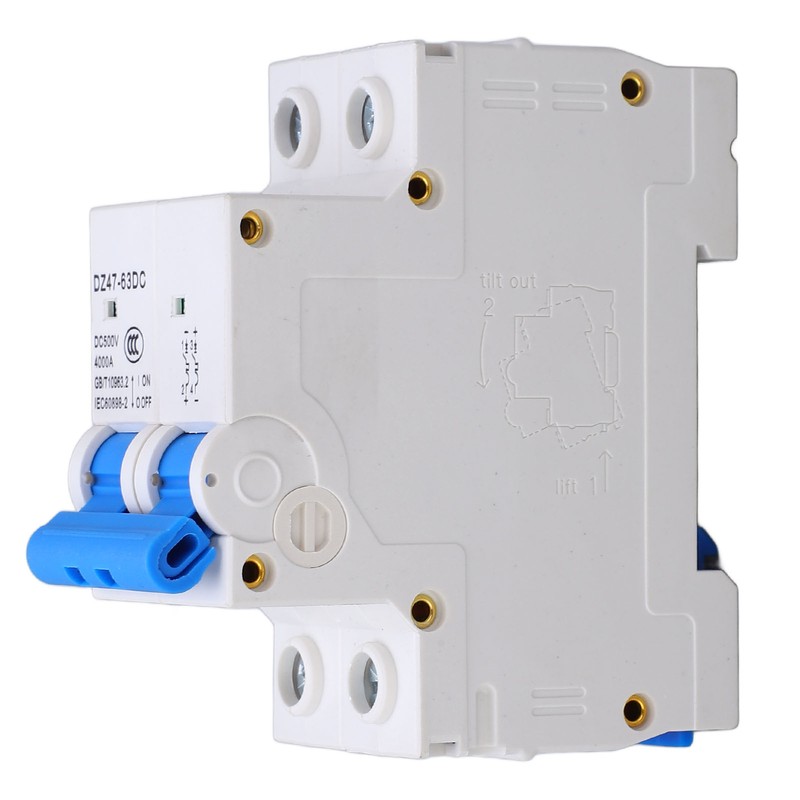DC Miniature Circuit Breaker Upgraded 2P 500V Air for Solar