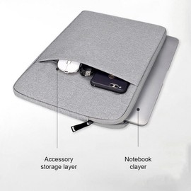 13.3" Waterproof Laptop Sleeve Case Carry Cover Bag for Macbook Air Pro 13 14 15 (Black)