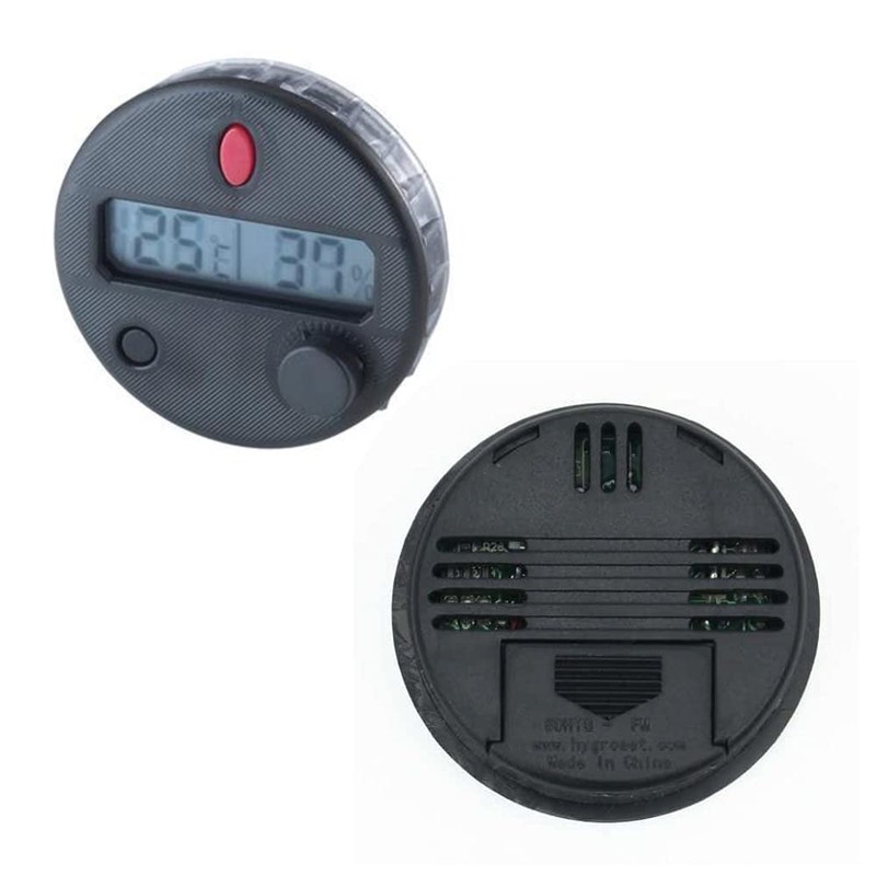Quality Importers HygroSet DHYG-FM Adjustable Digital Hygrometer for Front Mount