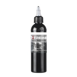 Xtreme Tattoo Ink Whitewashes, Professional Shading and Highlighting Solutions for Tattoo Artwork, Premium Ingredients, Smooth Application, Sterile, Vegan, Cruelty-free (Light Whitewash, 4 oz)