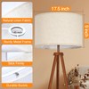 OUTON Beige Large Drum Lamp Shades for Floor Lamps, 17.5"