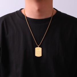 VASSAGO Islamic Necklace for Men Women Koranic Ayatul Kursi Necklace Muslim Allah Necklace Stainless Steel Arabic Jewelry Gift