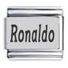 Ronaldo Laser Name Italian Charm Link