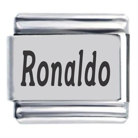 Ronaldo Laser Name Italian Charm Link