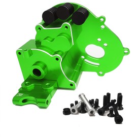 Aluminum Gearbox/Transmission Case with Motor Plate Upgrade Parts Fit for 1/10 Traxxas 2WD Slash/VXL Rustler/VXL Stampede/VXL Bandit/VXL RC Car, Replace of 3691/A(Green)