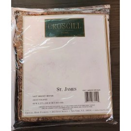 Croscill Classics Ascot Valance Curtain ST. James 40x25 Bronze 3466