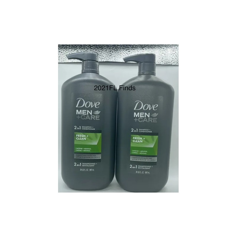 Shampoo Acondicionador Dove Men Fresh Clean 917ml (2 Pack)