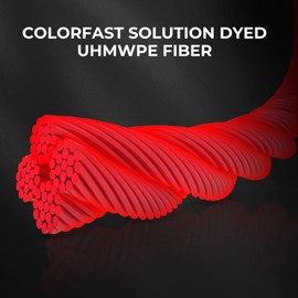 KastKing Superpower ColorShield Braided Fishing Line, Red, 10LB, 300Yards