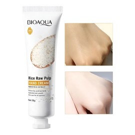 Crema Extracto Arroz Bioaqua Aclara Manos Todo Tipo Piel Día Noche