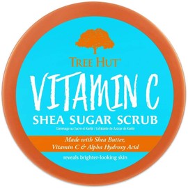 TREE HUT, Vitamin C Shea Sugar Scrub, Exfoliante Corporal de Azúcar Natural con Manteca de Karité y Vitamina C, Exfolia e Hidrata la Piel, 510 gramos