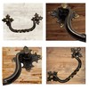 Universal Hardware Brass Solid Vintage Cabinet Handle Drawer Drop Swan