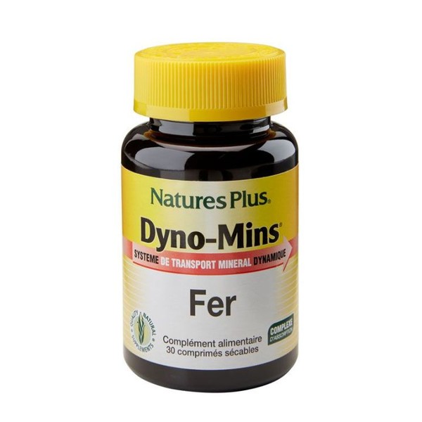 Natures Plus Dyno Mins Fer 28 mg comprimés chélatés