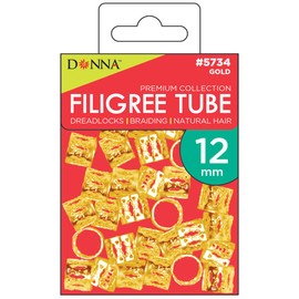 DONNA Filigree Tube 12mm GOLD