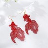 WUWEIJIAJIA Bohemian Lightweight Hollow Goldfish Dangle Drop Earrings Unique Long