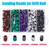 Yakamoz 250Pcs Sanding Bands for Drill Nail, 5 Colors Sanding