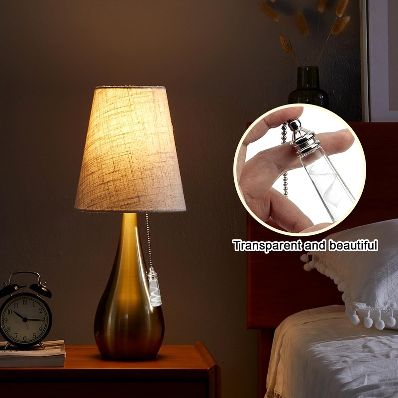 4 Pcs Light Pull Cord Set with Beaded Pull Chain