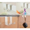 Home-organizer Tech Stainless Steel Reversible Over The Door Hook Removable