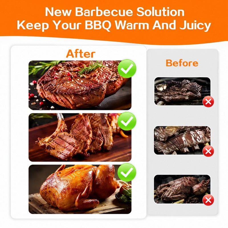 Insulated BBQ Meat Resting Bag for Brisket and Grilled Meats
