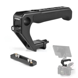 xinyee Universal Top Handle Hand Grip with NATO Clamp NATO Rail Cold Shoes 1/4 Inch 3/8 Inch Threads 15mm Rod Clamp for Camera Cage Rig