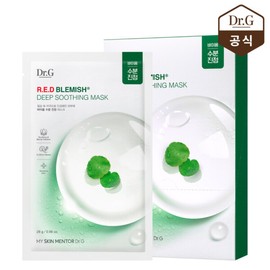 Dr. G (현대Hmall)닥터지 레드 블레미쉬 딥 수딩 마스크 10매 (Modern Hmall) Dr. G Red Blemish Deep Soothing Mask 10 Sheets