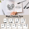 Funnasting Fineliner Pens, Black Pigment Liner Micro Liner Drawing Pens