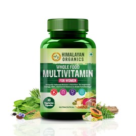 Generic Generic Whole Food Multivitamin for Women with Vitamin B1, B2, B3, B5, B6, B7, B9, B12, C, D, E, Calcium, Magnesium, Zinc | - 30 Veg Capsules
