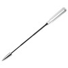 VMS RACING Anti-Theft Retractable Silver 50 Caliber Bullet Stubby Antenna