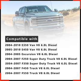 8 Pcs Glow Plugs Compatible with Ford E350 E450 F250 F350 F450 F550 2004-2010 Super Duty Excursion Truck 6.0L Powerstroke Replace#4C3Z-12A342-AA ZD-13