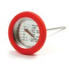 Norpro Soft Grip Silicone Meat Thermometer, Red, One Size (5978)