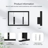 BUTUNITA Floating Book Frame Wall Mount - Invisible Metal Bookshelves
